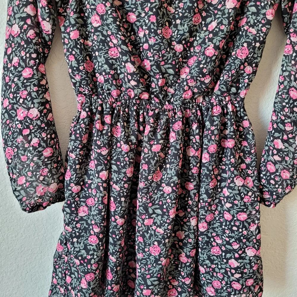 The Children's Place Girls Pink Floral Dress Size 10